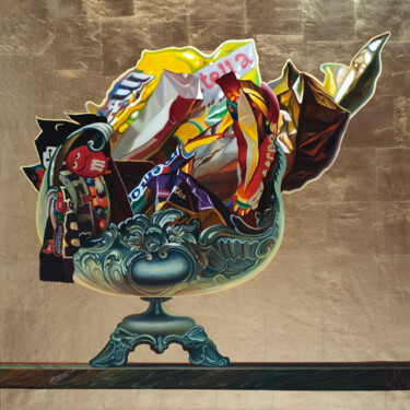 Картина под названием "Фантики" - Иван Коршунов, Подлинное произведение искусства, Масло