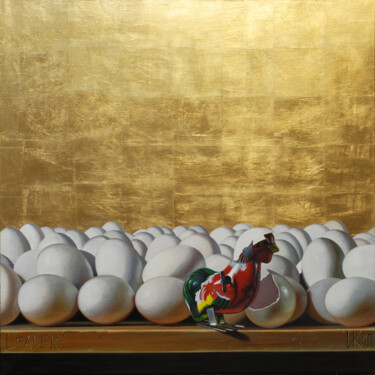 Картина под названием "Лидер" - Иван Коршунов, Подлинное произведение искусства, Масло