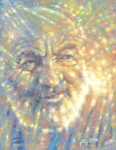 Картина под названием "Parajanov.Sun." - Ivan Krutoyarov, Подлинное произведение искусства, Масло