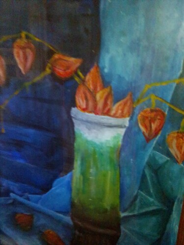 Картина под названием "Физалис" - Иван Оконенко, Подлинное произведение искусства, Акрил