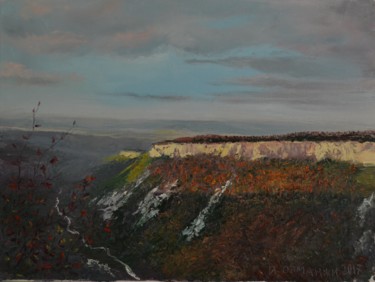 Painting titled "Crimea. View from M…" by Ivan Ormanzhi, Original Artwork, Oil