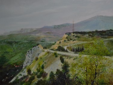 Painting titled "Crimea. Simeiz. Vie…" by Ivan Ormanzhi, Original Artwork, Oil