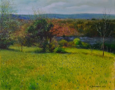 Painting titled "Crimea. Spring" by Ivan Ormanzhi, Original Artwork, Oil
