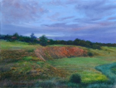 Schilderij getiteld "Ravine" door Ivan Ormanzhi, Origineel Kunstwerk, Olie