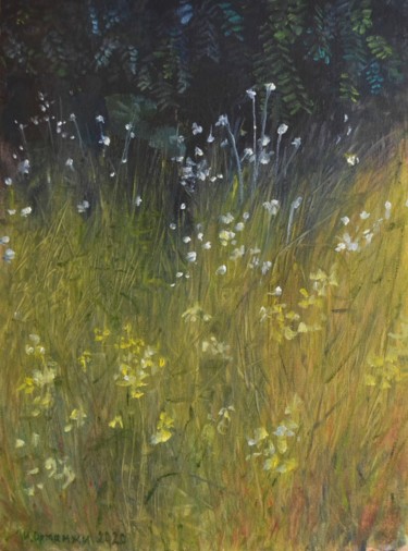 Картина под названием "Herbs" - Ivan Ormanzhi, Подлинное произведение искусства, Масло