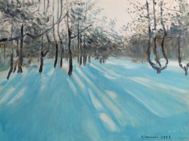 Pintura intitulada "Winter morning" por Ivan Ormanzhi, Obras de arte originais, Óleo