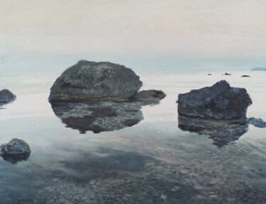 Картина под названием "Crimean stones" - Ivan Ormanzhi, Подлинное произведение искусства, Масло