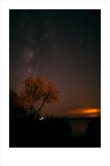 Photography titled "Night. Stars. Autum…" by Ivan Ponomarevsky, Original Artwork, Digital Photography