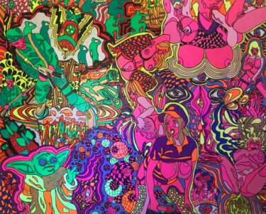 l’Origine du (Nouveau) Monde (de jour) Painting titled "l’Origine du (Nouve…" by Ivan De Nîmes, Original Art, Acrylic