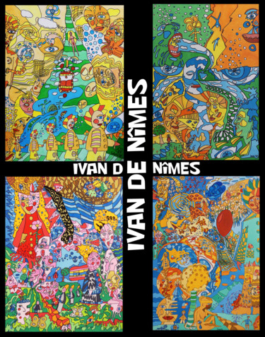 Ζωγραφική με τίτλο "*Ivan de Nîmes*" από Ivan De Nîmes, Αυθεντικά έργα τέχνης, Ακρυλικό