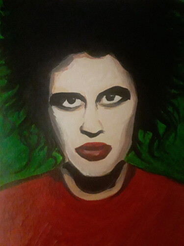 Painting titled "Robert Smith (The C…" by Ivan Skripel, Original Artwork, Acrylic Mounted on Wood Stretcher frame