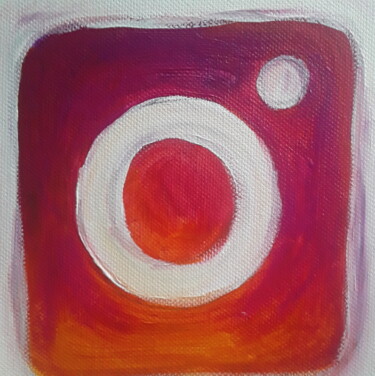 Painting titled "Insta" by Ivan Skripel, Original Artwork, Acrylic Mounted on Wood Stretcher frame