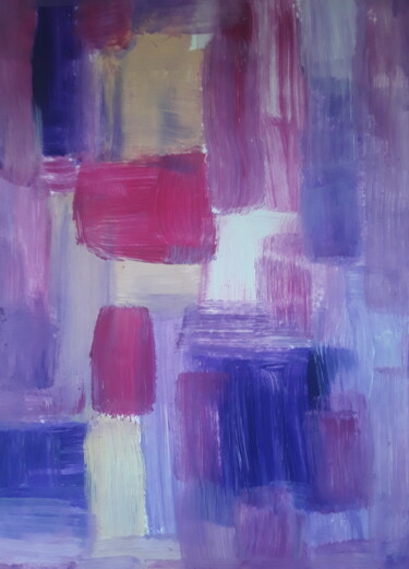 Peinture intitulée "Crimson desintegrat…" par Ivan Skripel, Œuvre d'art originale, Huile