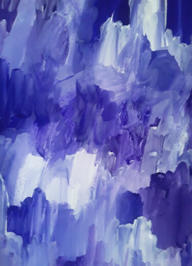 Картина под названием "Deep violet" - Иван Скрипель, Подлинное произведение искусства, Гуашь