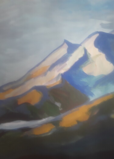 Картина под названием "Tibet" - Иван Скрипель, Подлинное произведение искусства, Темпера