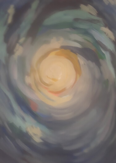 Картина под названием "A billion years bef…" - Иван Скрипель, Подлинное произведение искусства, Гуашь