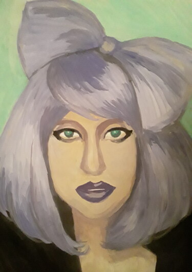 Картина под названием "Lady gaga" - Иван Скрипель, Подлинное произведение искусства, Гуашь