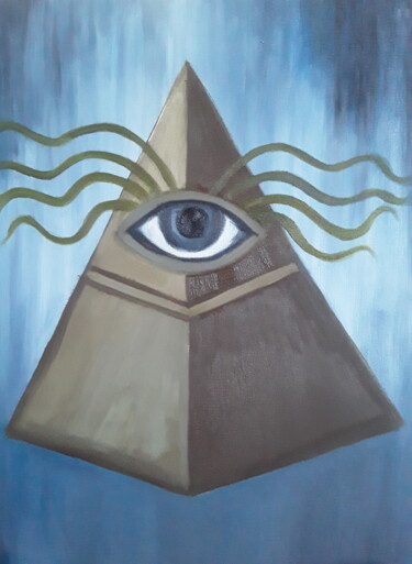 Картина под названием "Order of the illumi…" - Иван Скрипель, Подлинное произведение искусства, Масло