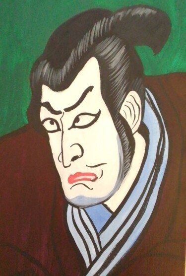 Pintura intitulada "Japan art" por Ivan Skripel, Obras de arte originais, Têmpera