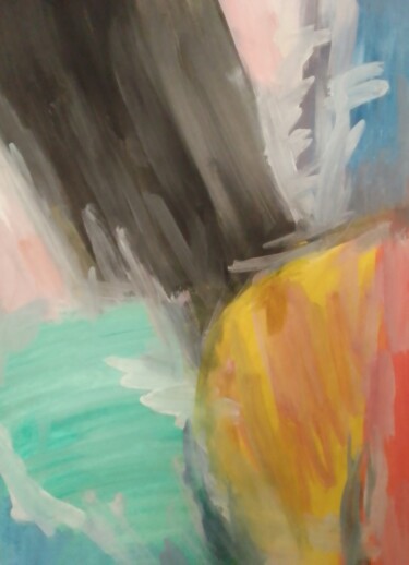 Картина под названием "Abstract n.19" - Иван Скрипель, Подлинное произведение искусства, Гуашь