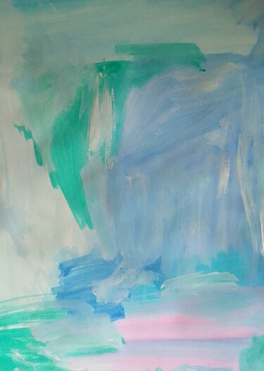 Painting titled "The sky behind" by Ivan Skripel, Original Artwork, Gouache