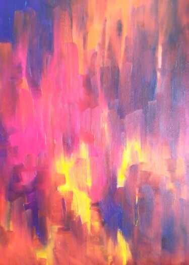 Картина под названием "Abstract 1007" - Иван Скрипель, Подлинное произведение искусства, Масло