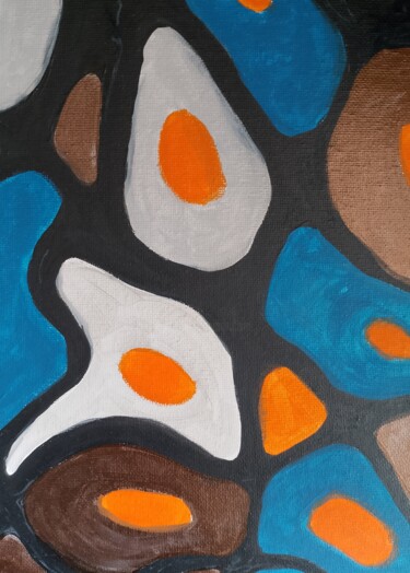 Картина под названием "Abstract 023" - Иван Скрипель, Подлинное произведение искусства, Акрил