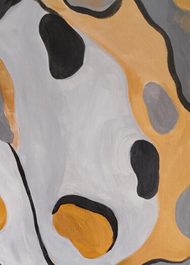 Malerei mit dem Titel "Gold spots" von Ivan Skripel, Original-Kunstwerk, Acryl