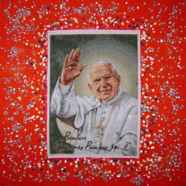 Painting titled "Papa Giovanni Paolo…" by Ivana Castelliti, Original Artwork, Other