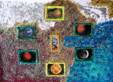 Pittura intitolato "Il Planetario" da Ivana Castelliti, Opera d'arte originale, Altro