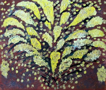 Peinture intitulée "La Mimosa" par Ivana Castelliti, Œuvre d'art originale, Autre