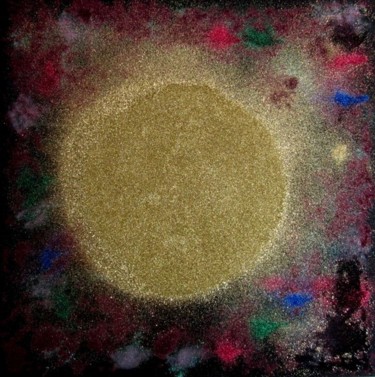 Картина под названием "Sfera d'Oro Luminosa" - Ivana Castelliti, Подлинное произведение искусства, Другой