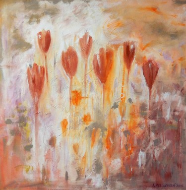 Pintura intitulada "Tulip" por Ivana Pelouchová (IVANEL), Obras de arte originais, Acrílico