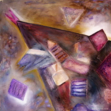Painting titled "Cosmic" by Ivana Pelouchová (IVANEL), Original Artwork, Acrylic