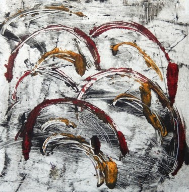 Отпечатки и Гравюры под названием "Abstract 5" - Ivana Pelouchová (IVANEL), Подлинное произведение искусства, Масло