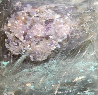 Painting titled "Night with Hortensia" by Ivana Pelouchová (IVANEL), Original Artwork, Acrylic