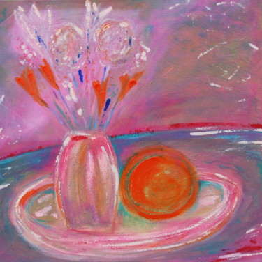 Картина под названием "Summer bouquet" - Ivana Pelouchová (IVANEL), Подлинное произведение искусства, Акрил