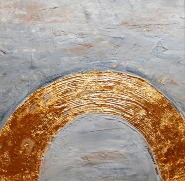 Peinture intitulée "Golden Gate" par Ivana Pelouchová (IVANEL), Œuvre d'art originale, Acrylique Monté sur Châssis en bois