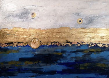 Pittura intitolato "Paesaggio astrale I…" da Ivana Urso, Opera d'arte originale, Acrilico