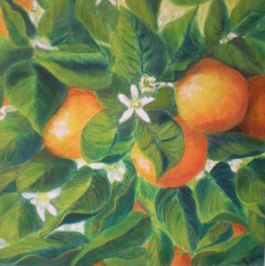 Pittura intitolato "arance" da Ivana Loviselli, Opera d'arte originale, Olio