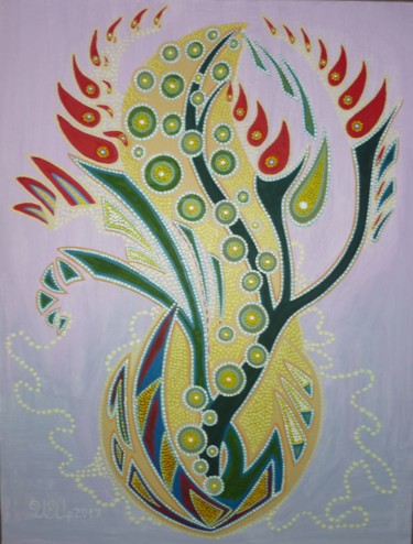 Painting titled "The Symbol of Faith" by Ivan Arabadzhiev, Original Artwork