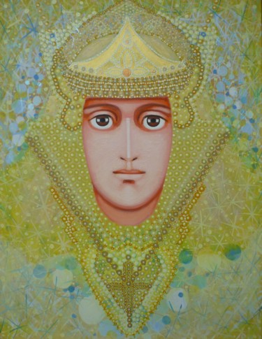 Painting titled "The King" by Ivan Arabadzhiev, Original Artwork, Acrylic