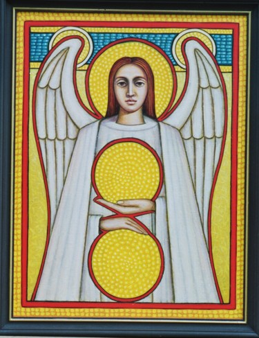 Painting titled "Angel" by Ivan Arabadzhiev, Original Artwork