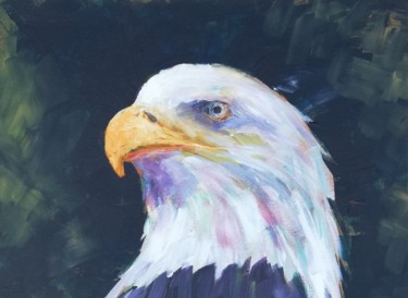 Painting titled "Eagle" by Marko Ivancevic, Original Artwork, Acrylic