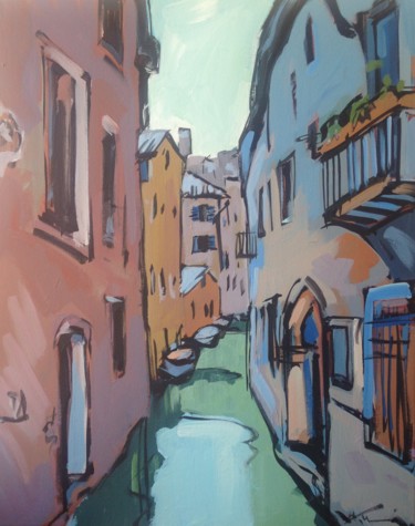 Schilderij getiteld "VENICE" door Aleksei Ivanets, Origineel Kunstwerk, Acryl