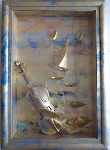 Pintura intitulada "Concert pour la mer…" por Ivan Hor, Obras de arte originais, Acrílico