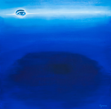 Malerei mit dem Titel "Heavenly eye" von Ivan Klymenko, Original-Kunstwerk, Öl