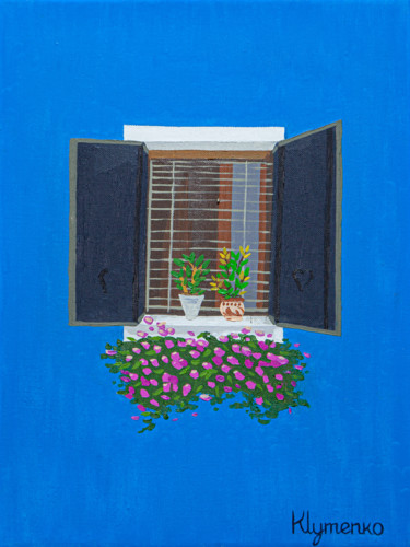 Картина под названием "Flowers on the wind…" - Ivan Klymenko, Подлинное произведение искусства, Масло