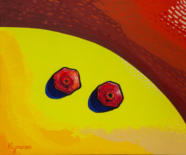 "Two grenades" başlıklı Tablo Ivan Klymenko tarafından, Orijinal sanat, Petrol