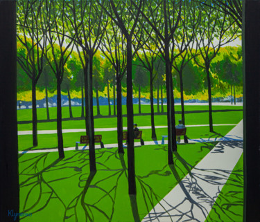 Pintura intitulada "Park. Amsterdam, Ho…" por Ivan Klymenko, Obras de arte originais, Óleo